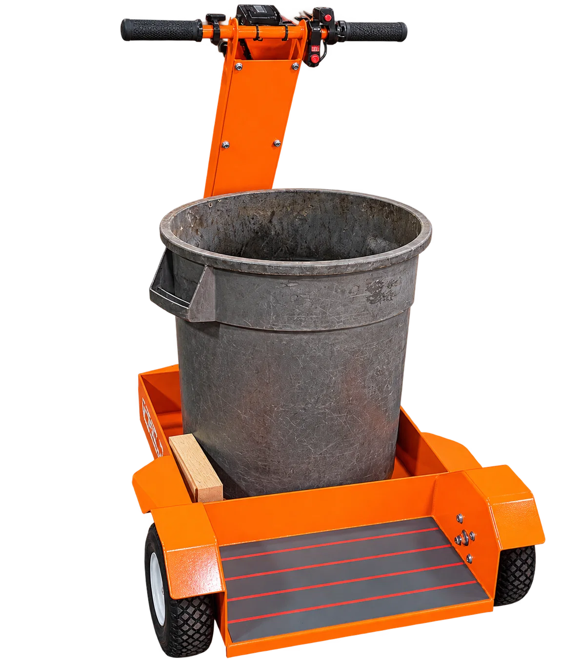 Original Boss Hauler carrying a gray utility trash bin